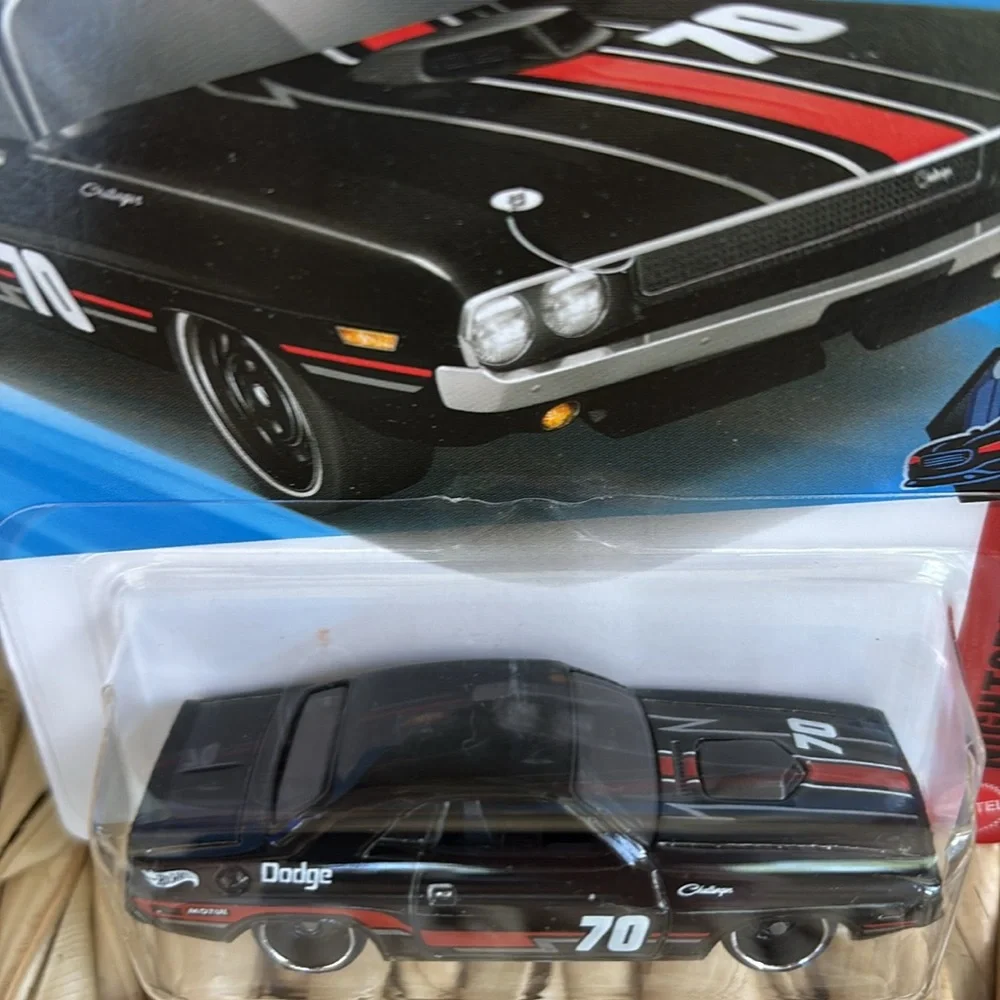 Black 70 Dodge Hemi Challenger Hot Wheels 1970 Pony Muscle Car Hotwheels New